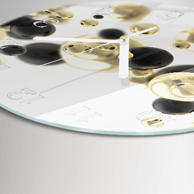 Glas wanduhr Abstraktion