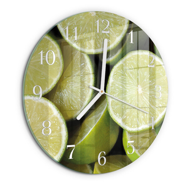Glas wanduhr Kalziumkarbonat