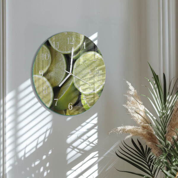 Glas wanduhr Kalziumkarbonat