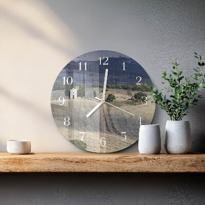 Glas wanduhr Landschaft