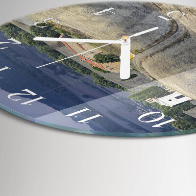 Glas wanduhr Landschaft