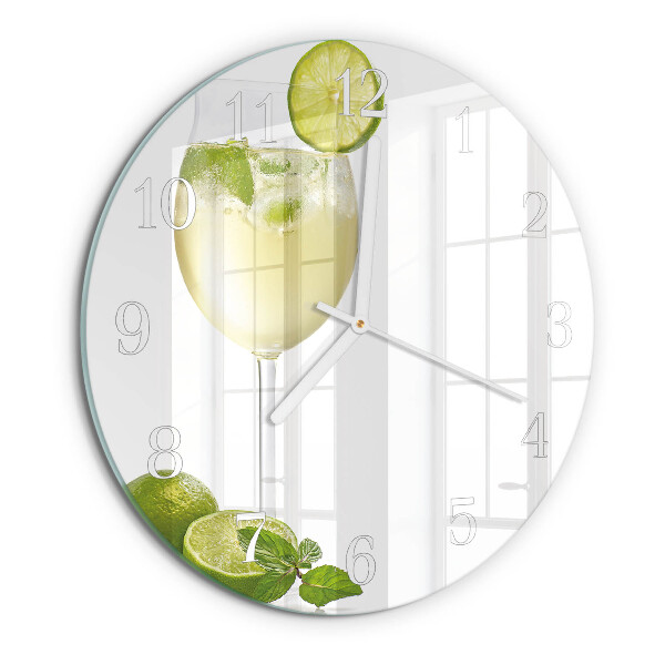 Glas wanduhr Kalziumkarbonat