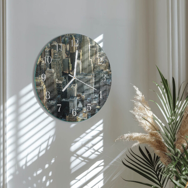 Glas wanduhr Horizont