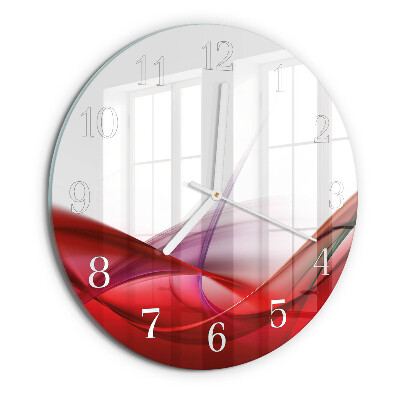 Glas wanduhr Abstraktion
