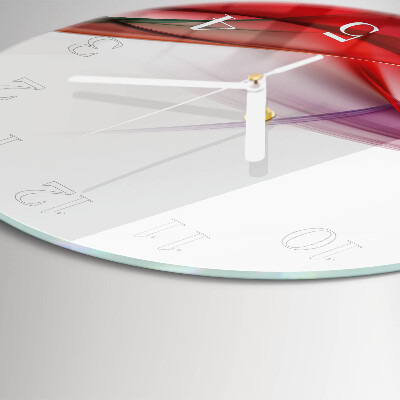 Glas wanduhr Abstraktion