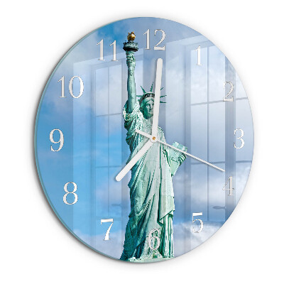 Glas wanduhr Freiheitsstatue