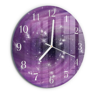 Glas wanduhr Abstraktion