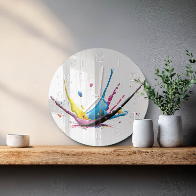 Glas wanduhr Farbe