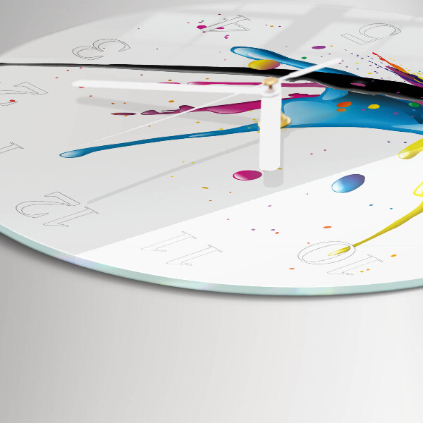 Glas wanduhr Farbe
