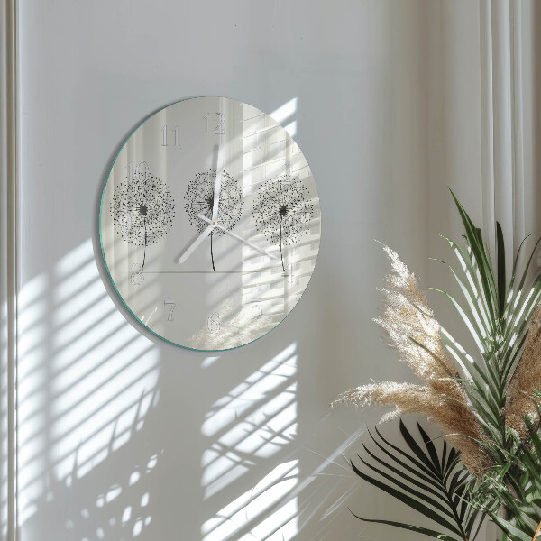 Glas wanduhr Abstraktion