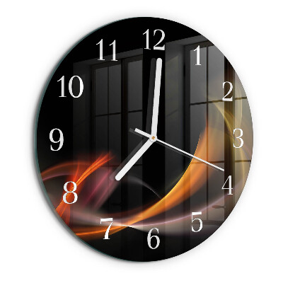 Glas wanduhr Abstraktion