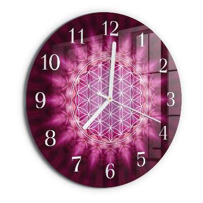Glas wanduhr Abstraktion