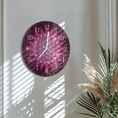 Glas wanduhr Abstraktion