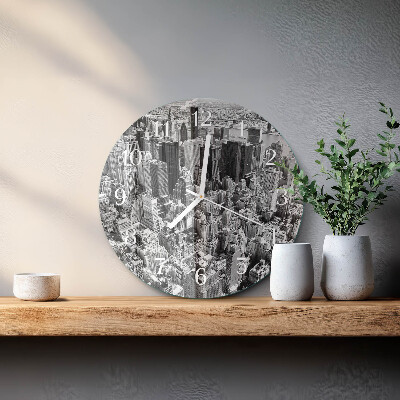 Glas wanduhr Horizont