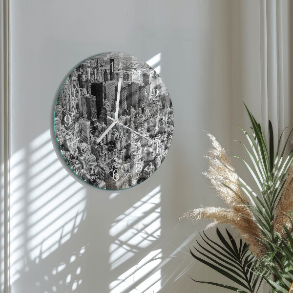 Glas wanduhr Horizont