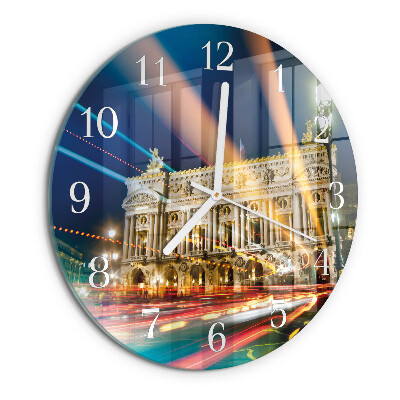 Glas wanduhr Licht