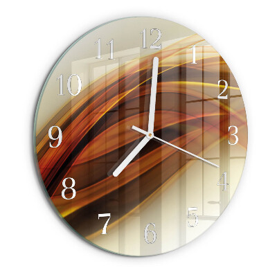 Glas wanduhr Abstraktion