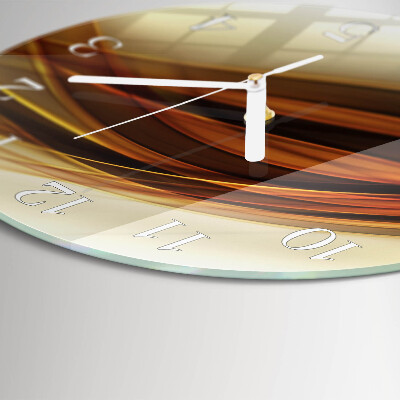 Glas wanduhr Abstraktion