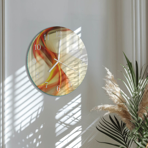 Glas wanduhr Abstraktion