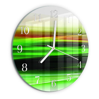 Glas wanduhr Abstraktion
