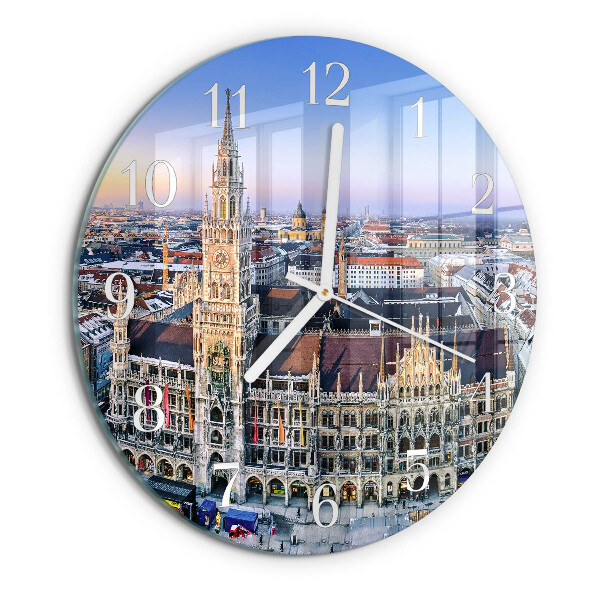 Glas wanduhr Horizont