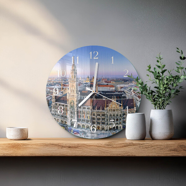 Glas wanduhr Horizont