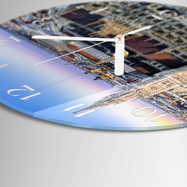 Glas wanduhr Horizont