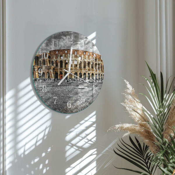 Glas wanduhr Kolosseum