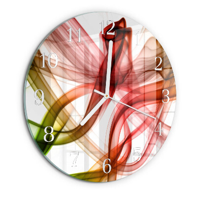 Glas wanduhr Abstraktion