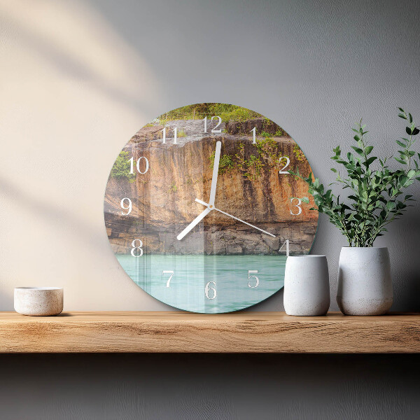 Glas wanduhr Cliff