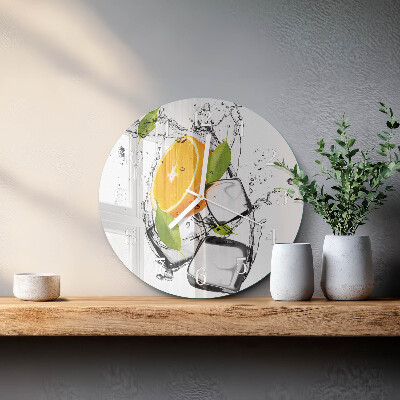 Glas wanduhr Eis