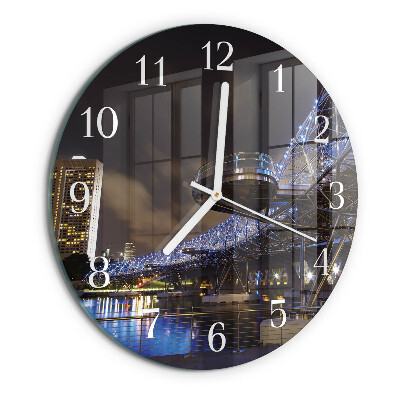 Glas wanduhr Nacht