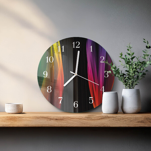 Glas wanduhr Abstraktion