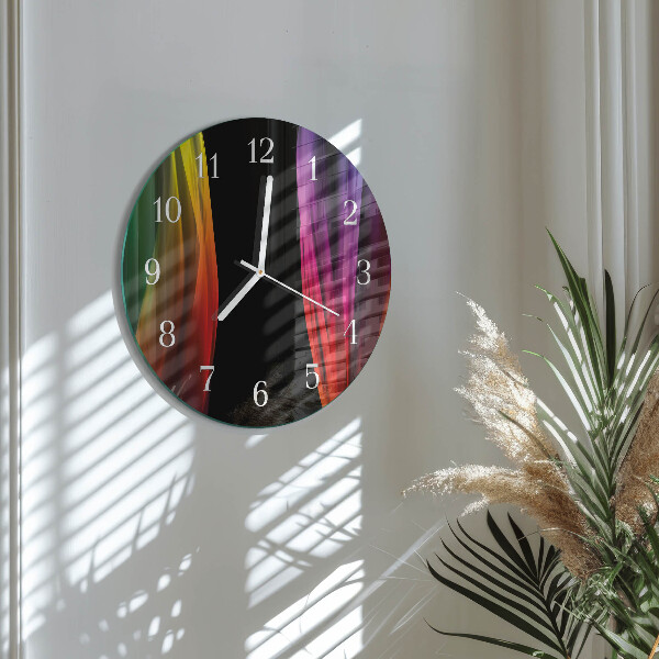 Glas wanduhr Abstraktion