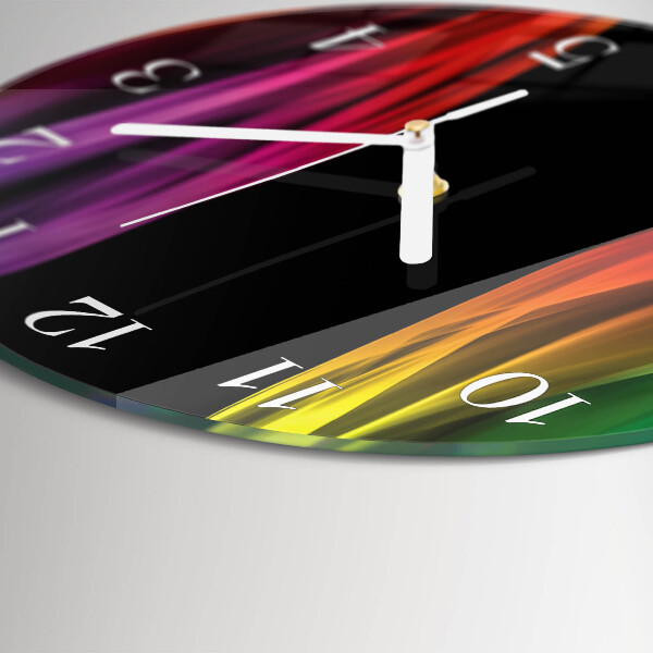 Glas wanduhr Abstraktion