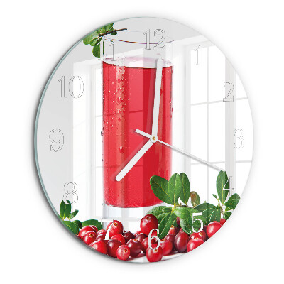 Glas wanduhr Cranberries