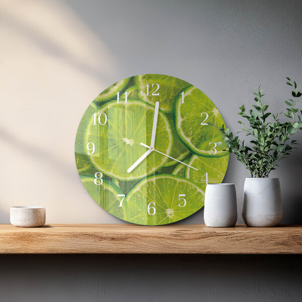 Glas wanduhr Kalziumkarbonat
