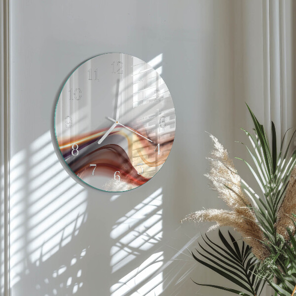Glas wanduhr Abstraktion