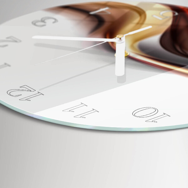 Glas wanduhr Abstraktion