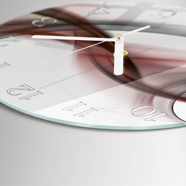 Glas wanduhr Abstraktion