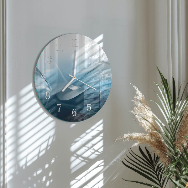 Glas wanduhr Abstraktion