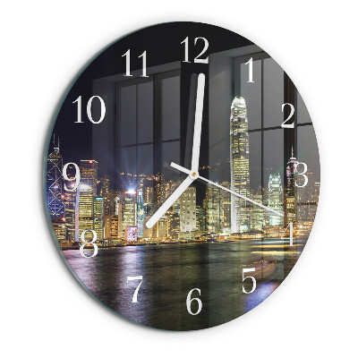 Glas wanduhr Horizont