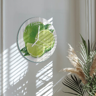 Glas wanduhr Kalziumkarbonat