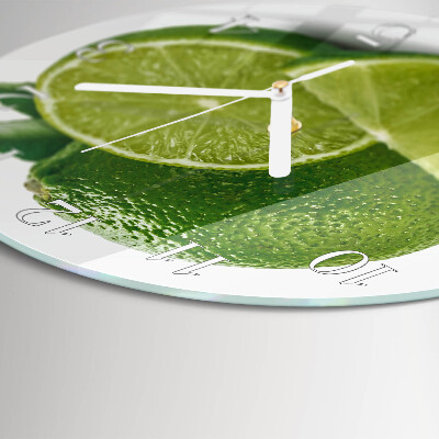 Glas wanduhr Kalziumkarbonat