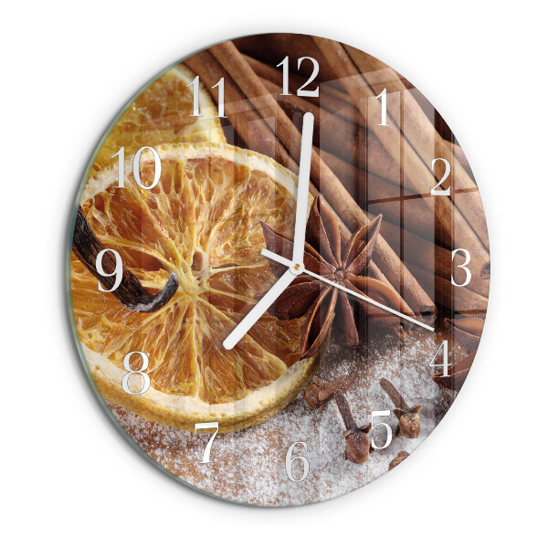 Glas wanduhr Zimtanis