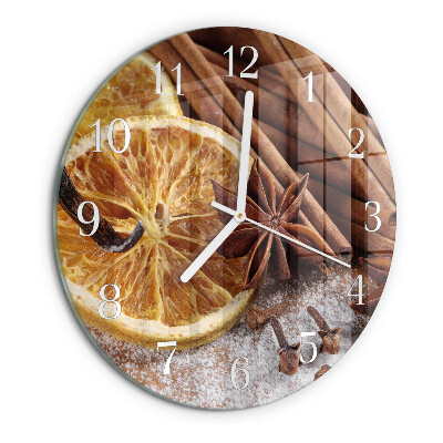 Glas wanduhr Zimtanis