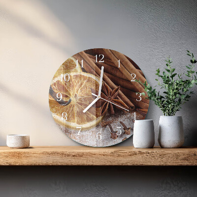 Glas wanduhr Zimtanis