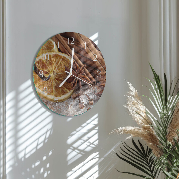 Glas wanduhr Zimtanis