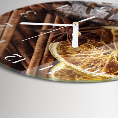 Glas wanduhr Zimtanis