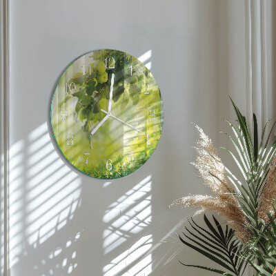 Glas wanduhr Apfelbaum
